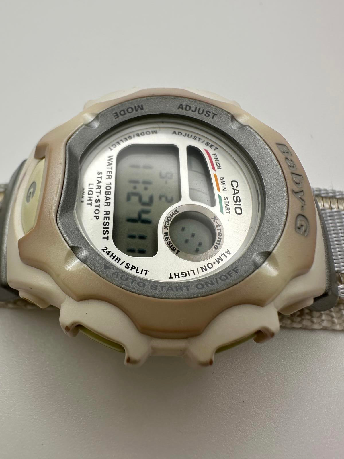 2000s Casio Baby-G 42mm Digital Watch, Shock Resistant, Y2K Style, Fresh Battery