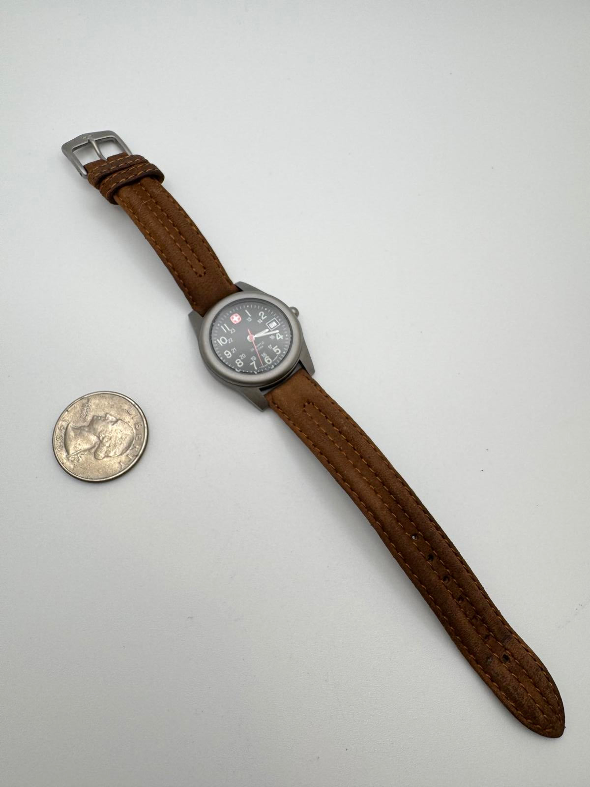 Wenger Marlboro Swiss Army Quartz Field Watch 29mm Date – New Battery