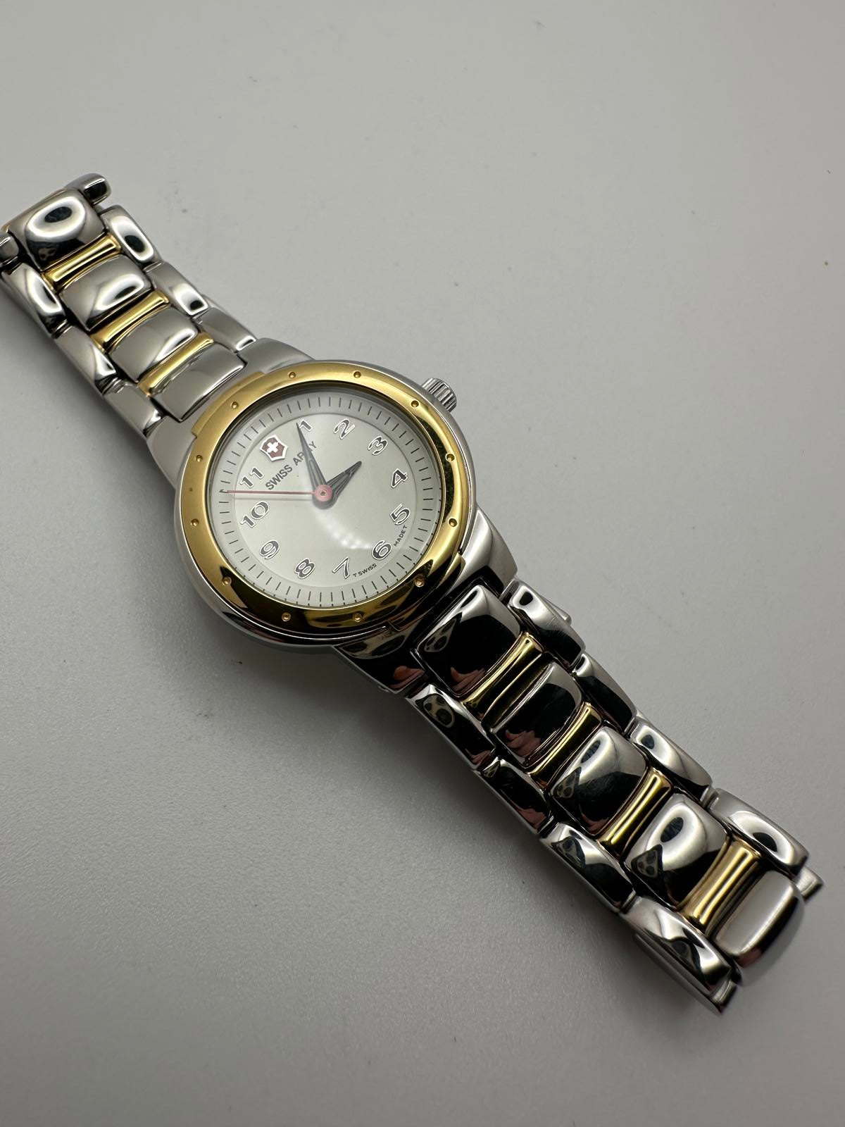 Swiss Army Women’s Two-Tone Quartz Watch 26mm – Swiss Made, Fresh Battery