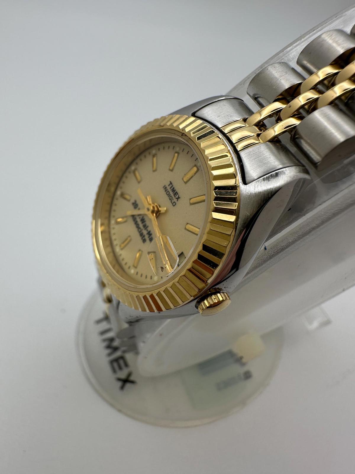 Women’s Timex Two-Tone Watch | Indiglo | 20 Yr. Wal-Mart Associate | New Old Stock