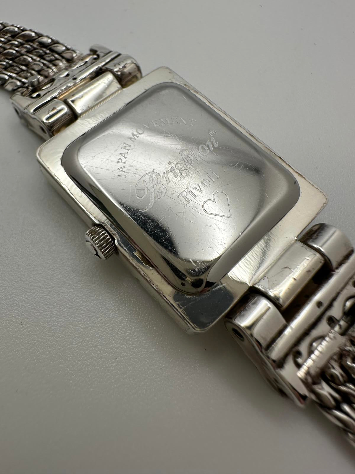 Brighton Tivoli Women’s Watch – Silver Tone Bracelet – New Battery – 21mm