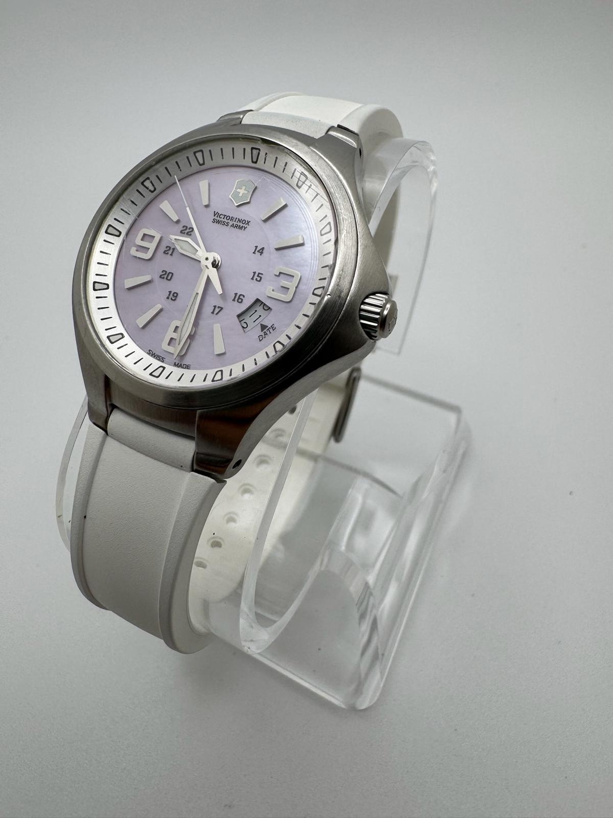 Victorinox Swiss Army White Watch | Mother-of-Pearl Dial, New Battery