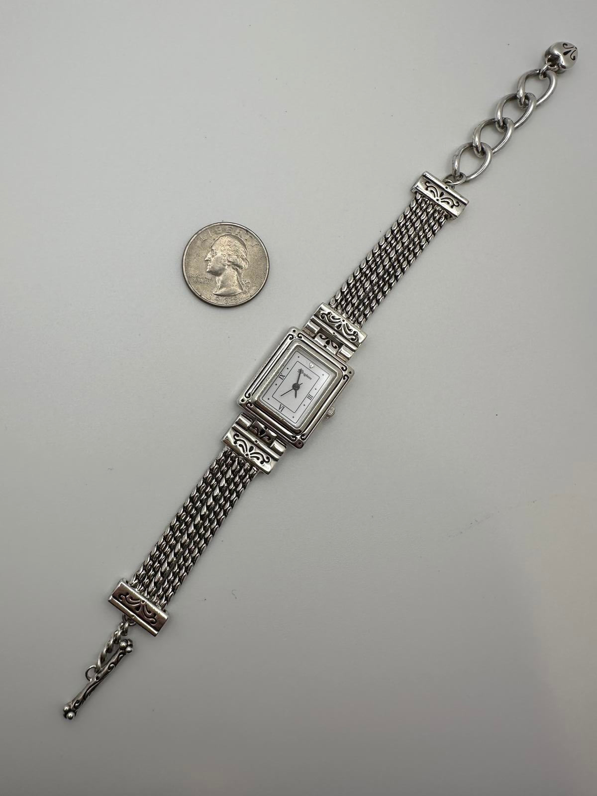 Brighton Tivoli Women’s Watch – Silver Tone Bracelet – New Battery – 21mm