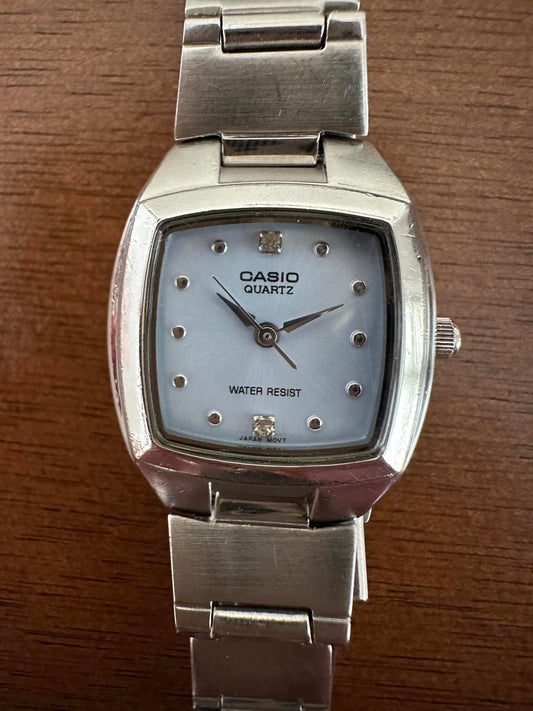 Casio Women’s Quartz Watch 23mm Blue Dial Stainless Steel Japan Movement