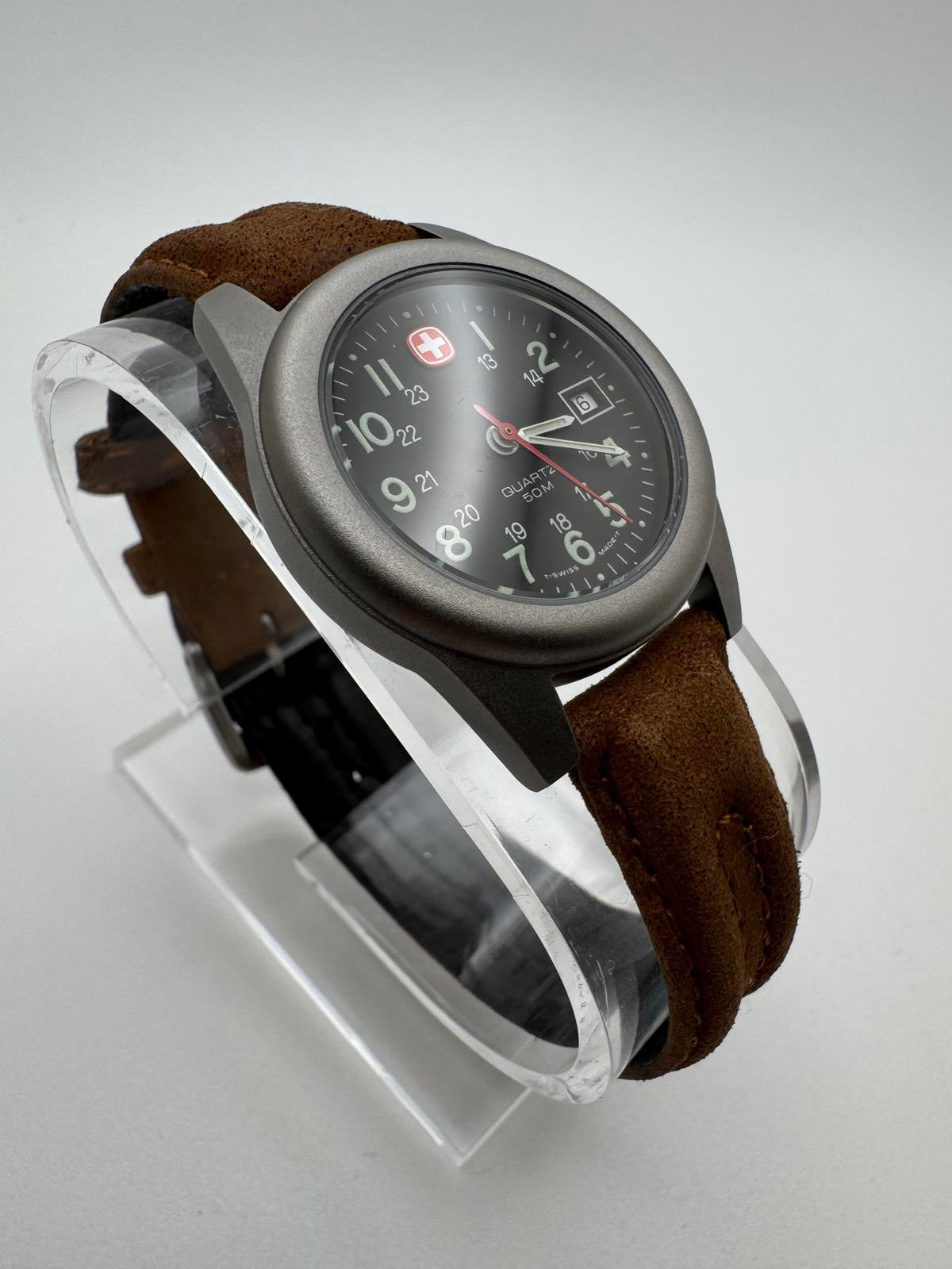 Wenger Marlboro Swiss Army Quartz Field Watch 29mm Date – New Battery