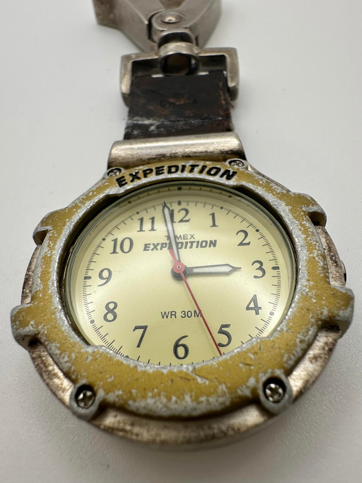 Timex Expedition Clip-On Field Watch – 38mm, New Battery, Worn but Working