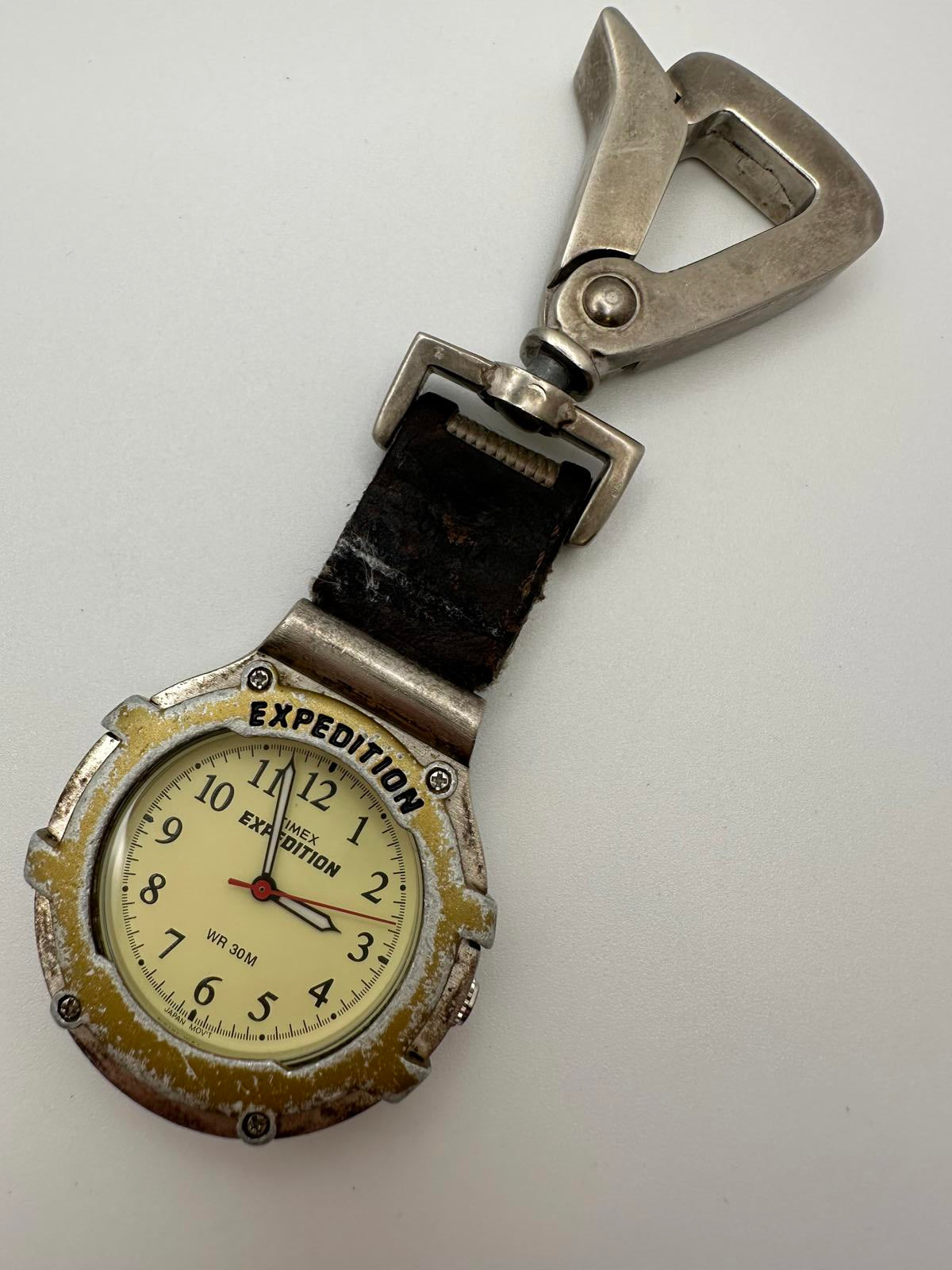 Timex Expedition Clip-On Field Watch – 38mm, New Battery, Worn but Working