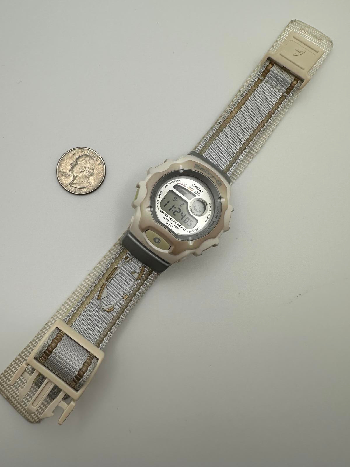 2000s Casio Baby-G 42mm Digital Watch, Shock Resistant, Y2K Style, Fresh Battery