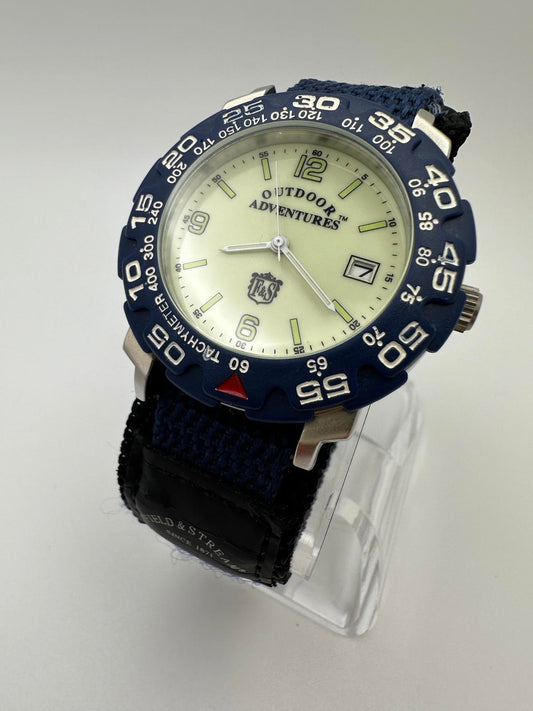 Field & Stream Outdoor Adventures Men’s Watch – 39mm, Luminous Dial, New Battery