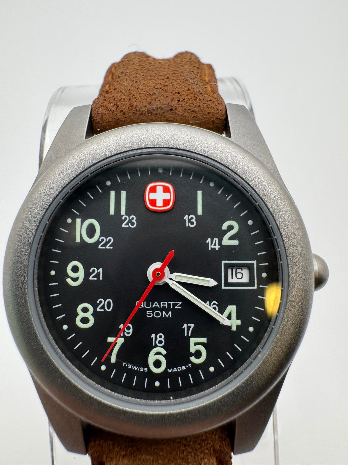 Wenger Marlboro Swiss Army Quartz Field Watch 29mm Date – New Battery