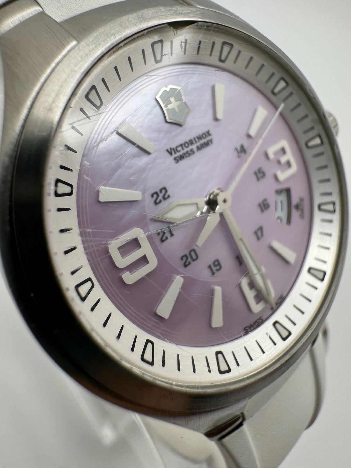 Victorinox Swiss Army White Watch | Mother-of-Pearl Dial, New Battery