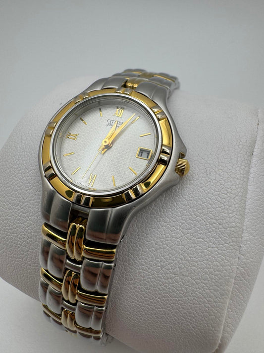 Citizen Elegance Women’s Two-Tone Quartz Watch – 23mm, Date, Fresh Battery