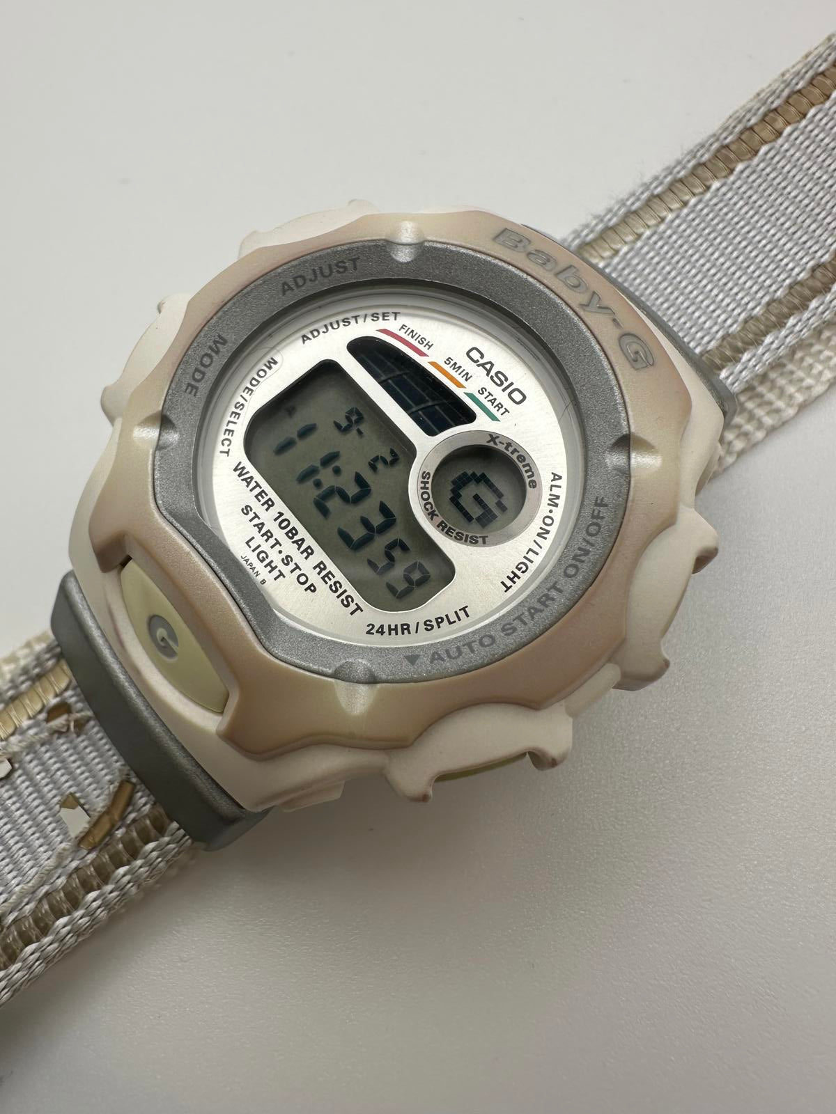 2000s Casio Baby-G 42mm Digital Watch, Shock Resistant, Y2K Style, Fresh Battery
