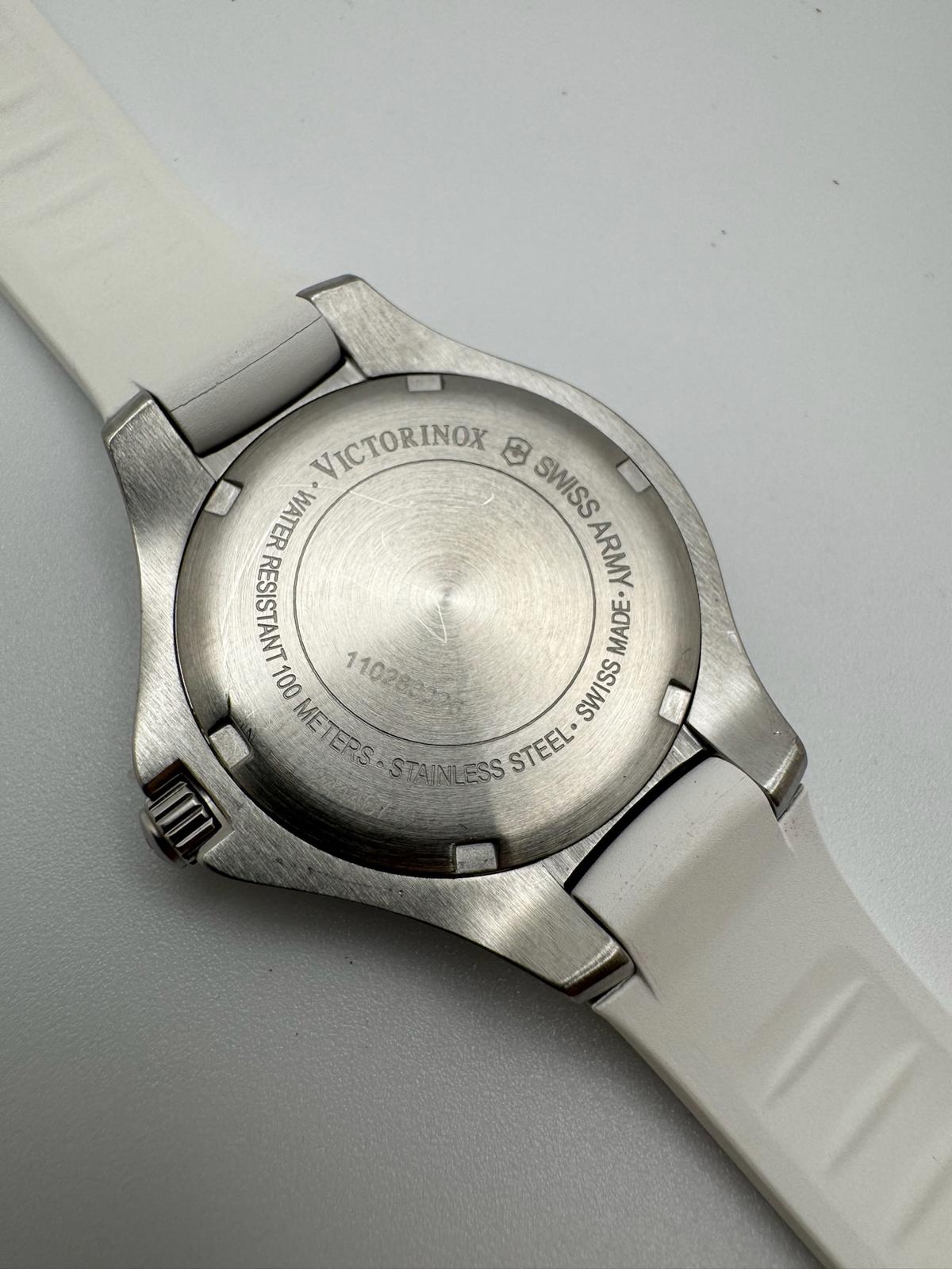 Victorinox Swiss Army White Watch | Mother-of-Pearl Dial, New Battery