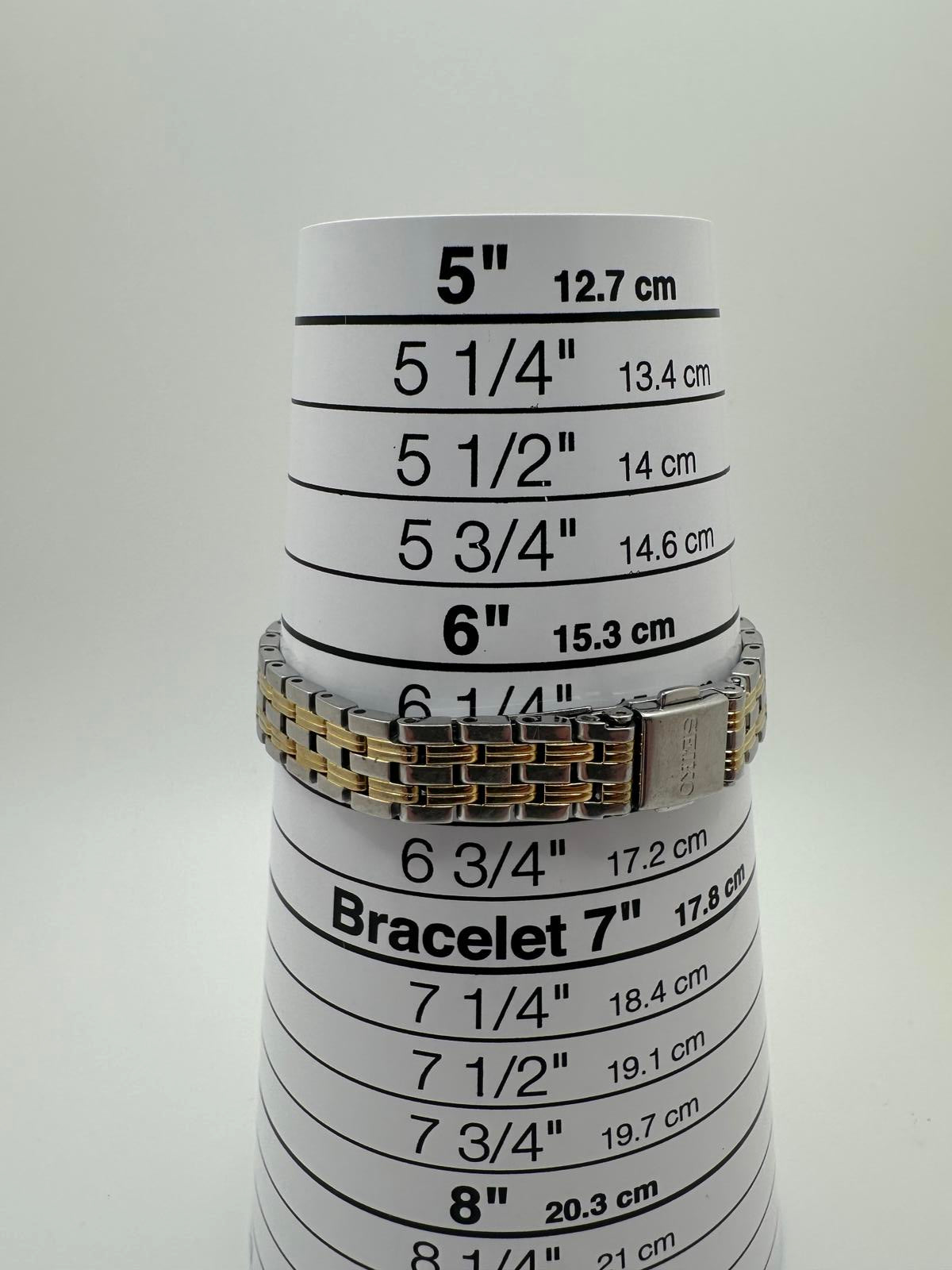 Seiko Solar Women’s Two Tone Watch 22mm Gold Silver Bracelet