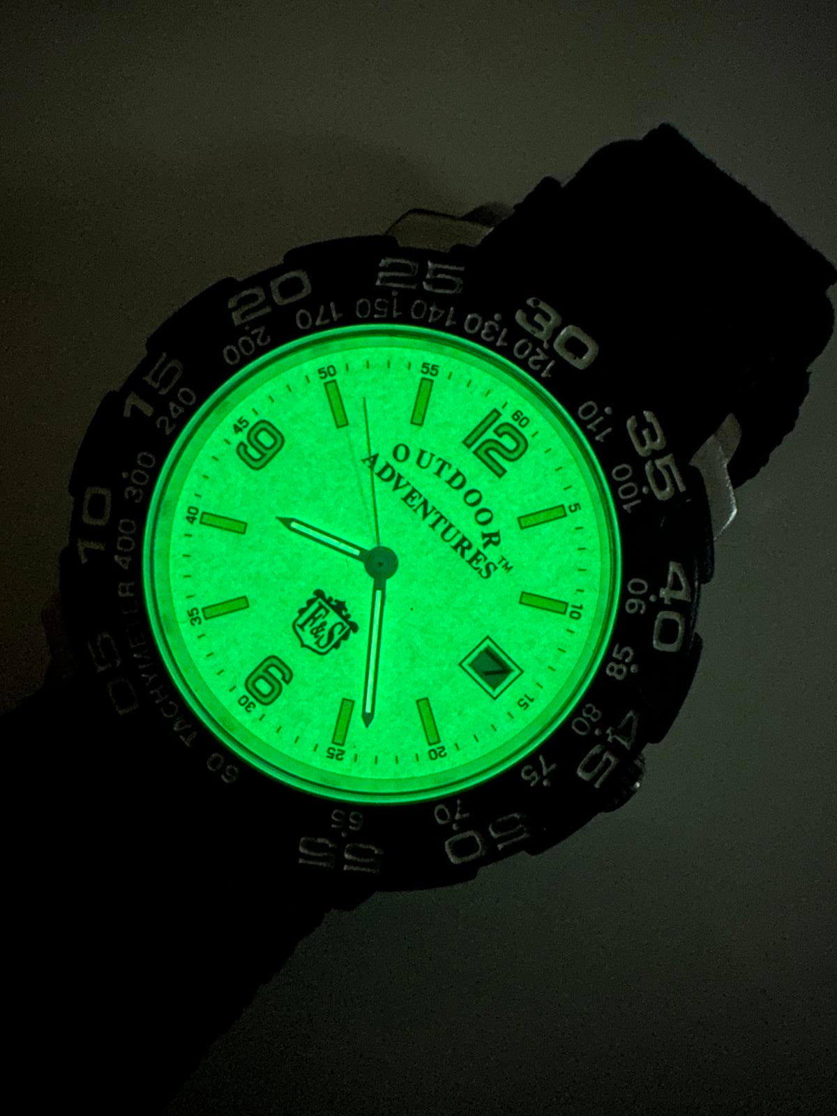 Field & Stream Outdoor Adventures Men’s Watch – 39mm, Luminous Dial, New Battery
