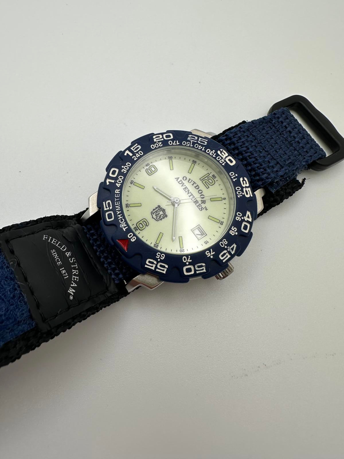 Field & Stream Outdoor Adventures Men’s Watch – 39mm, Luminous Dial, New Battery