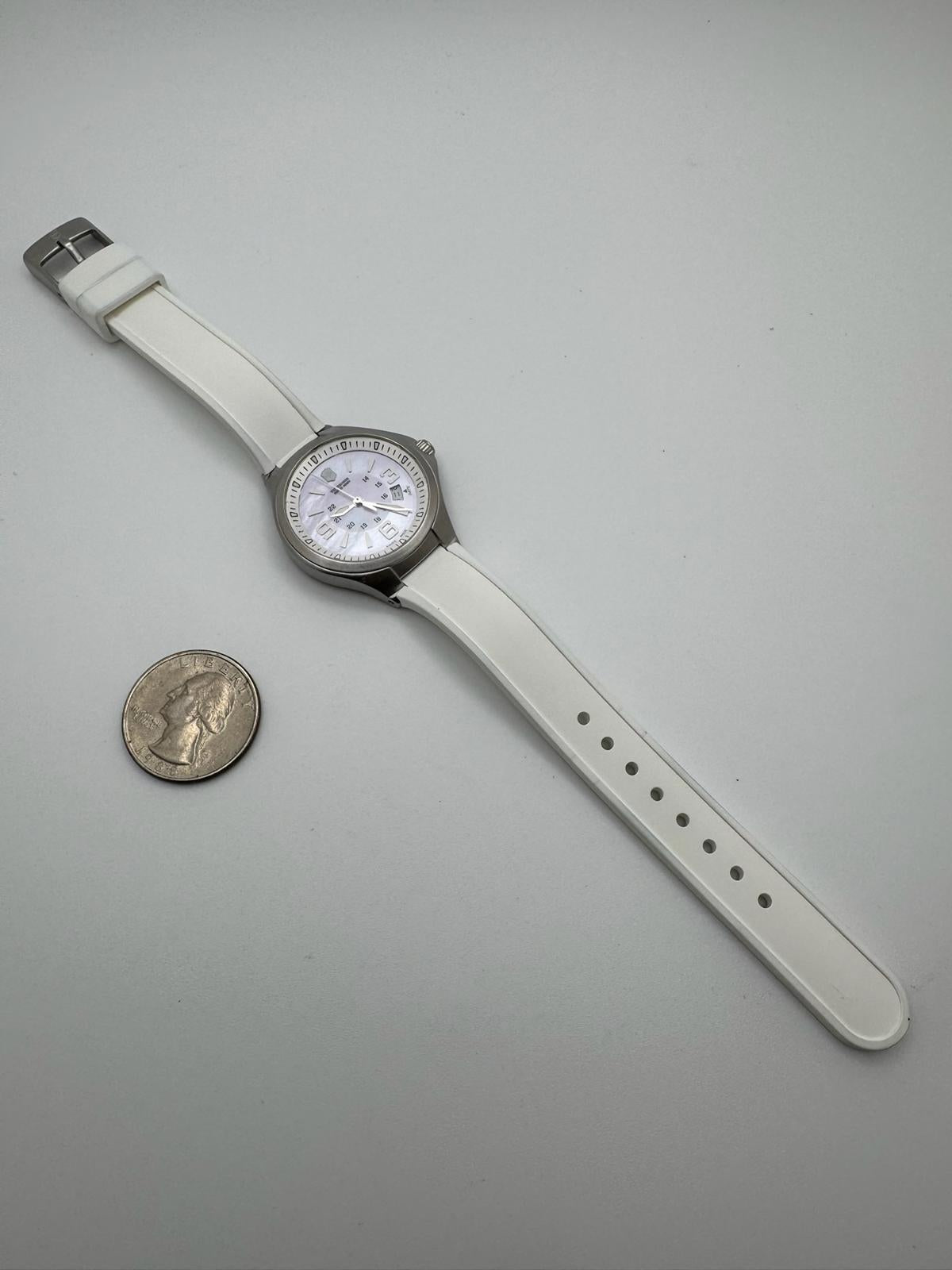 Victorinox Swiss Army White Watch | Mother-of-Pearl Dial, New Battery