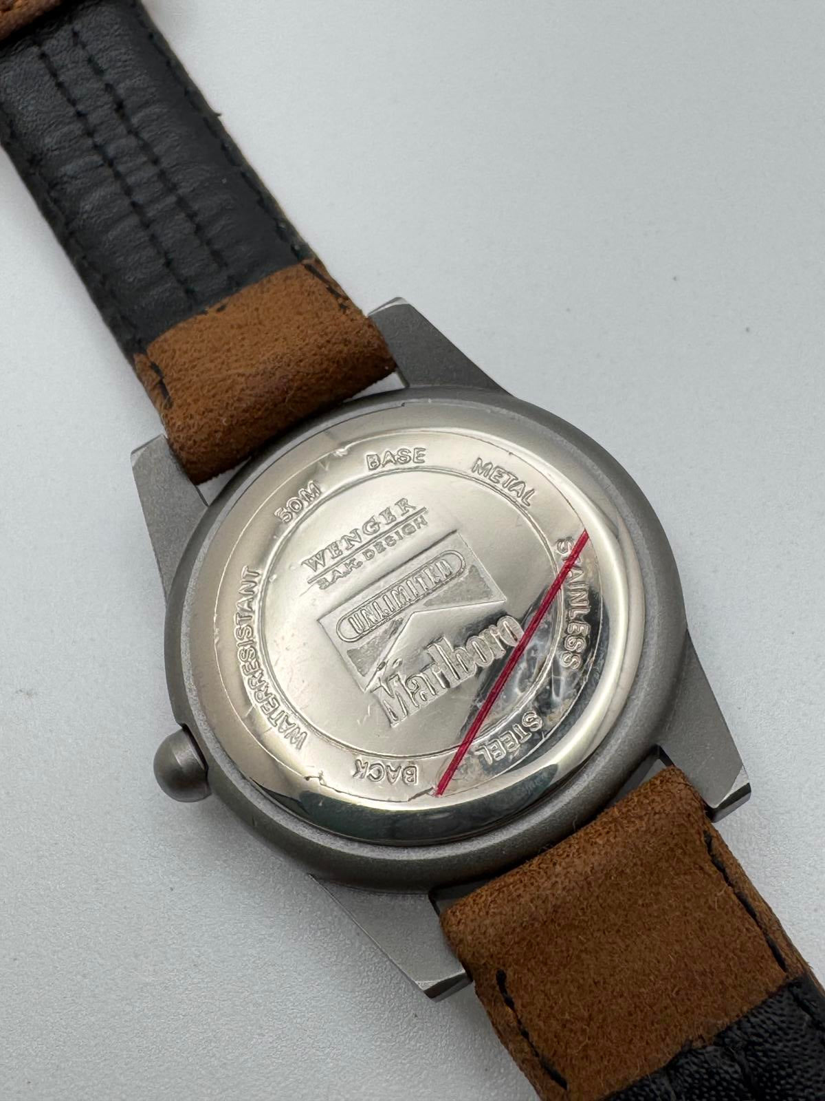Wenger Marlboro Swiss Army Quartz Field Watch 29mm Date – New Battery