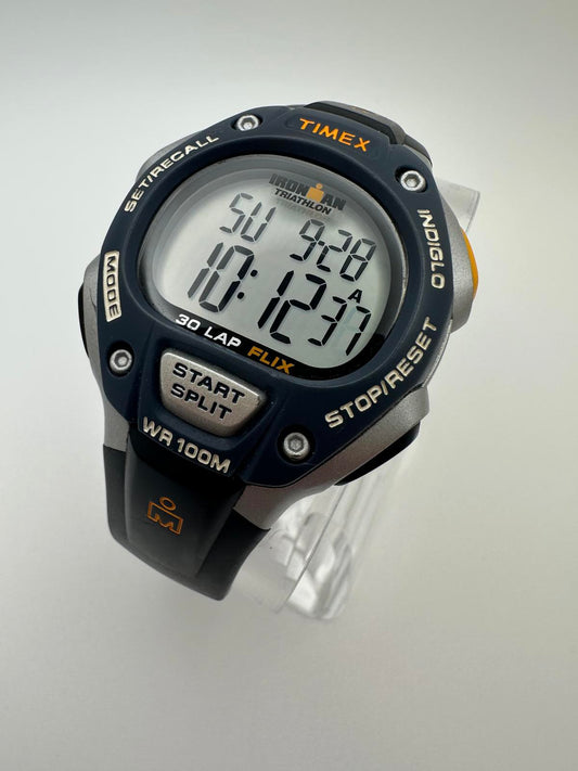 Timex Ironman Triathlon 30-Lap Digital Watch – 100M WR, Indiglo, Fresh Battery