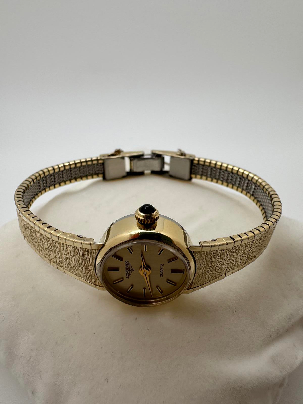 Vintage Longines Women’s Quartz Watch 17mm, Gold Tone, Swiss Made, Fresh Battery