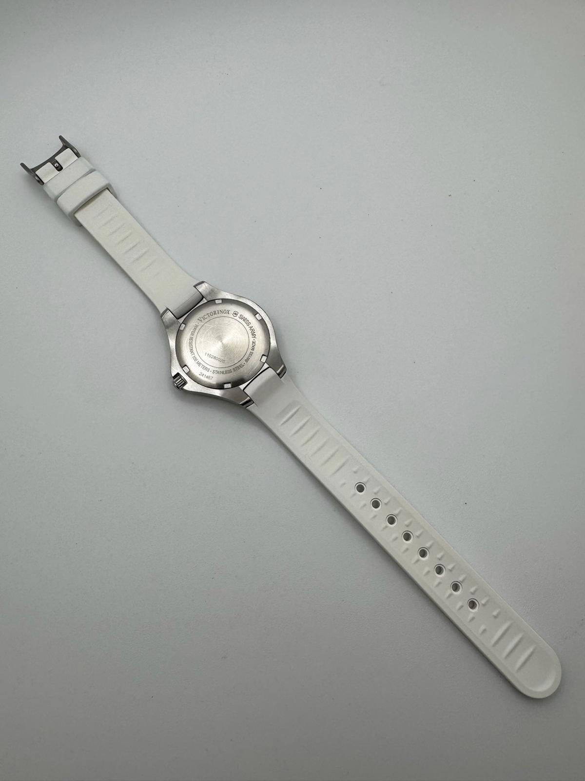 Victorinox Swiss Army White Watch | Mother-of-Pearl Dial, New Battery