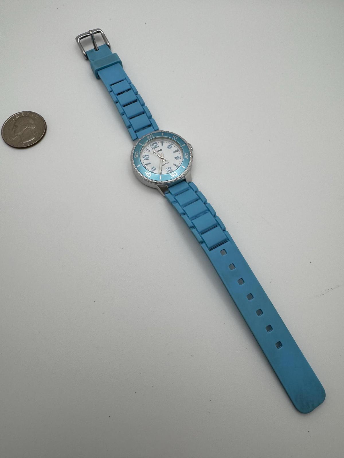 Casio Women’s 32mm Blue Sport Watch – New Battery, WR 50M, LTP-1331, Aluminum Stainless Steel Back