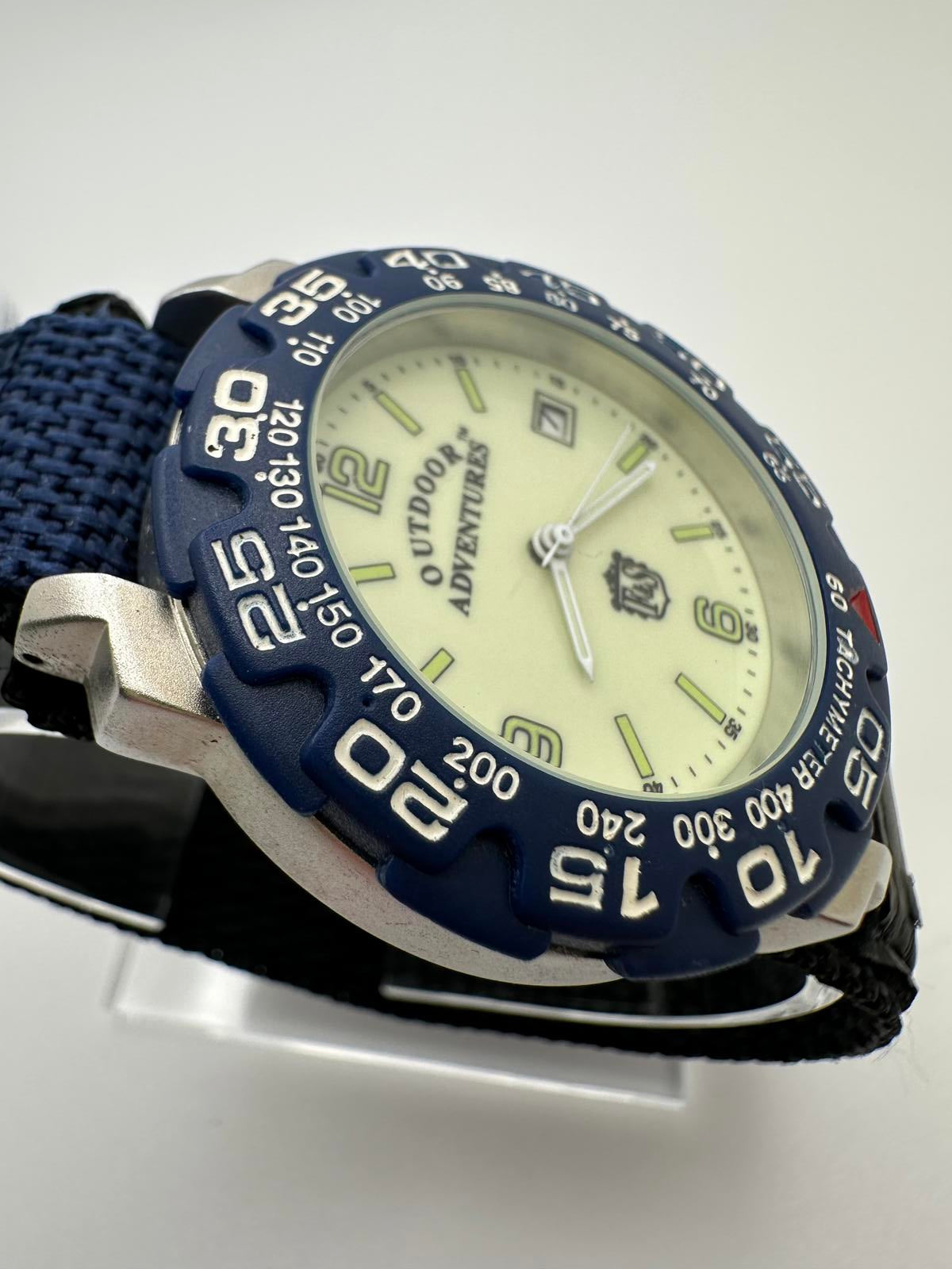 Field & Stream Outdoor Adventures Men’s Watch – 39mm, Luminous Dial, New Battery