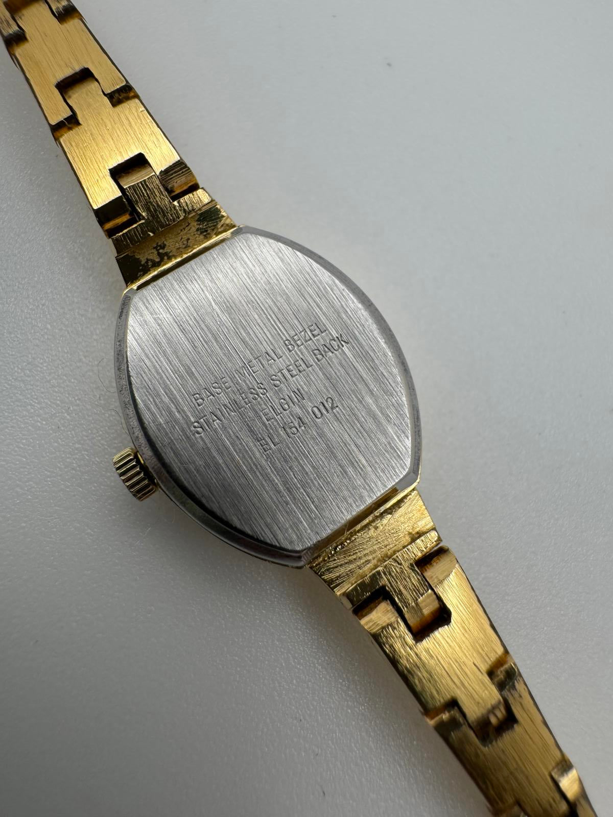 Vintage Elgin Gold Oval Quartz Women’s Watch Japan | 1970s–80s | Clean & Classic