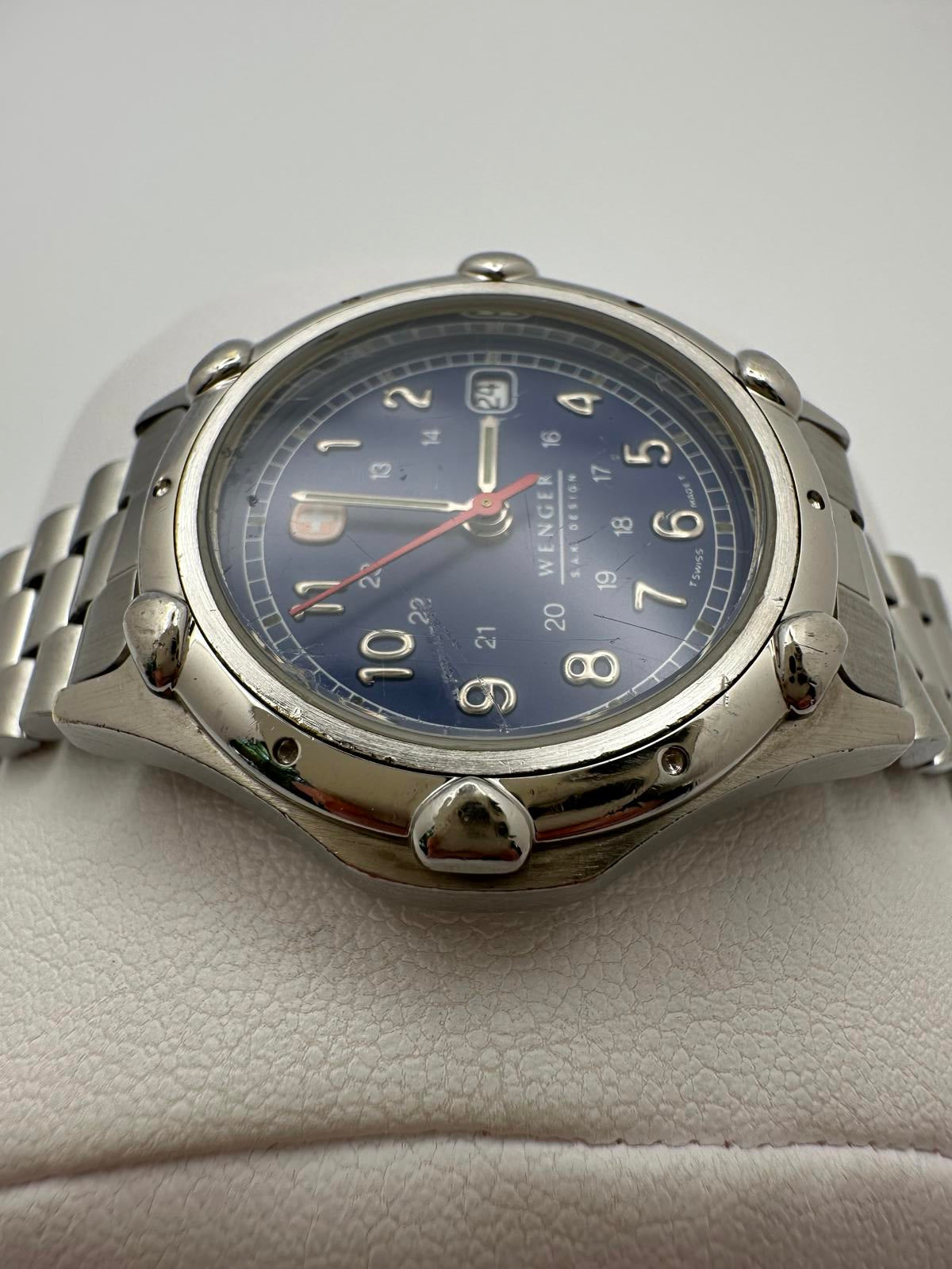Wenger S.A.K. Design Women’s Watch – 29.3mm Blue Dial, Swiss Made, New Battery