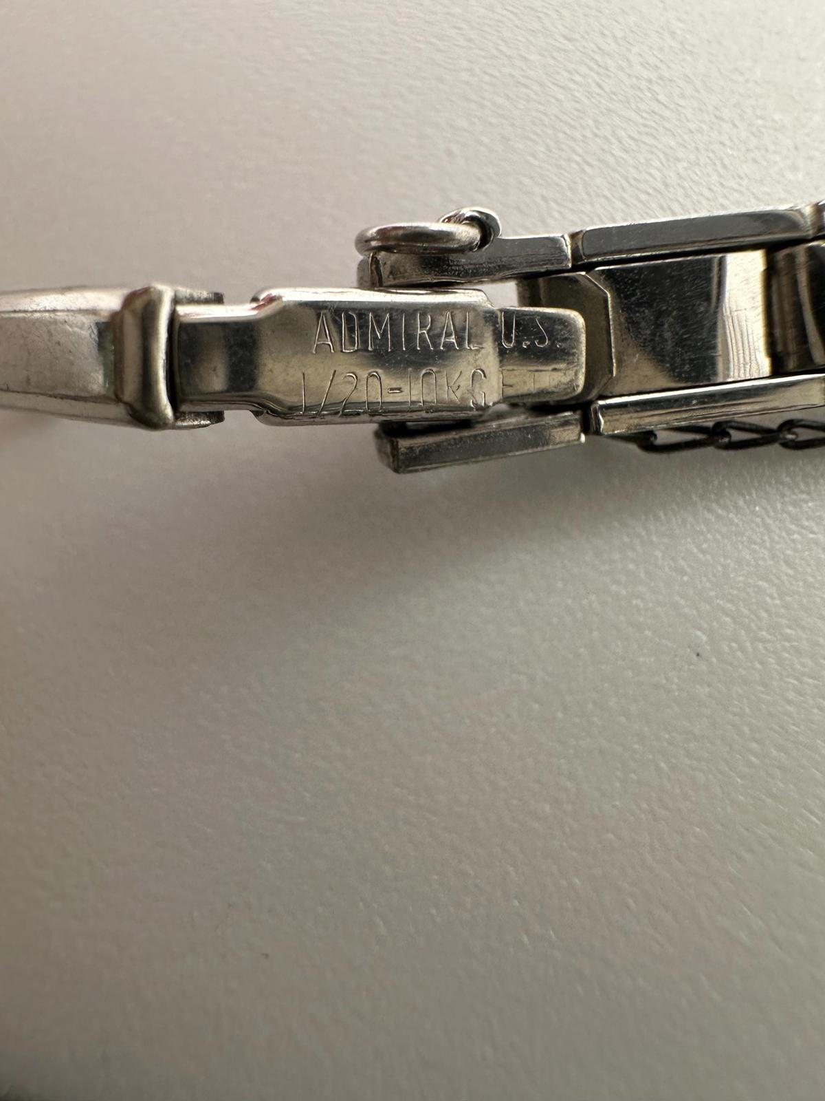 Vintage Elgin Women’s Watch 10K RGP Bezel Manual Wind Admiral Band, alternate view 8