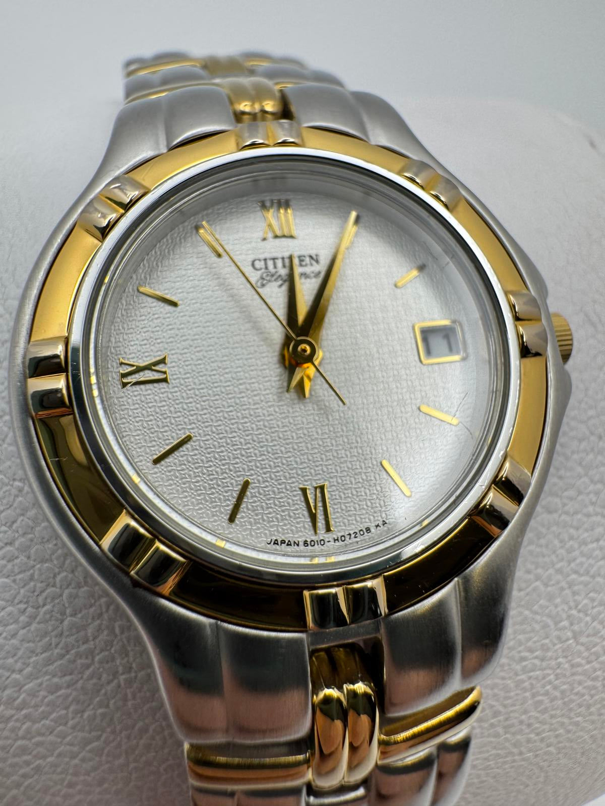 Citizen Elegance Women’s Two-Tone Quartz Watch – 23mm, Date, Fresh Battery