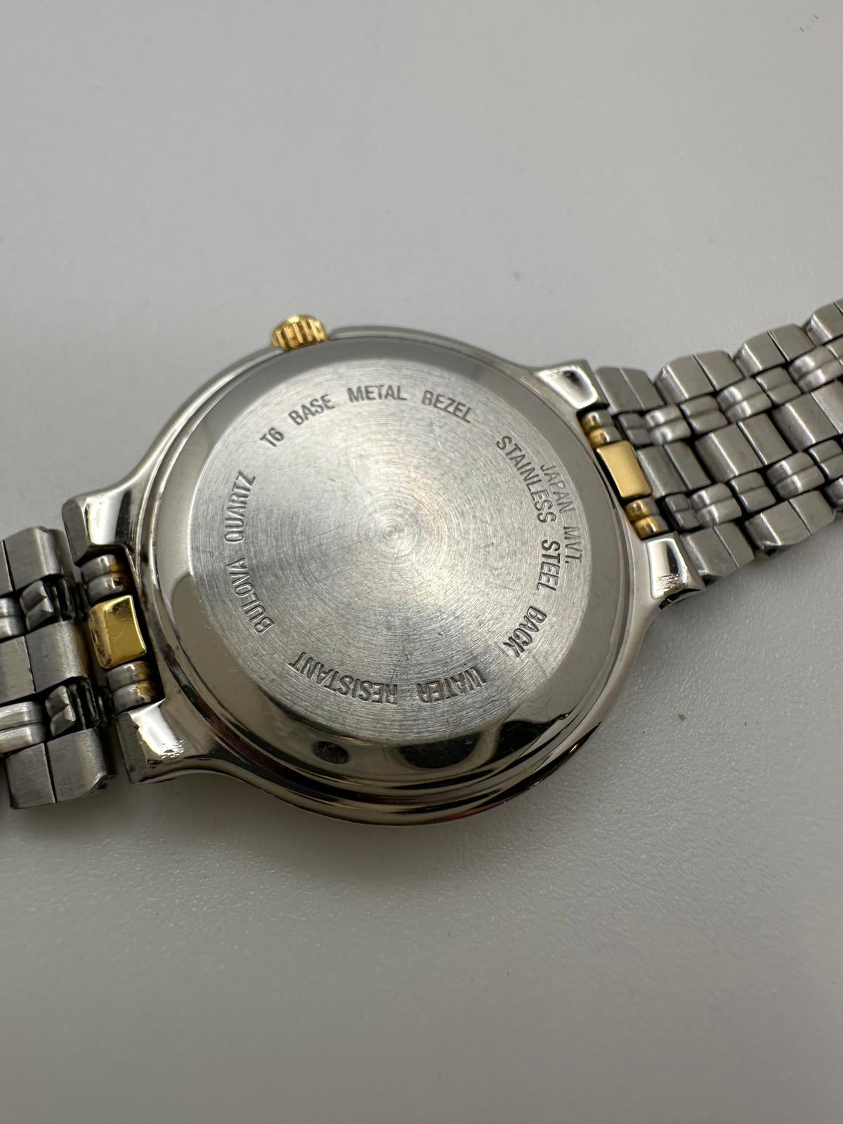 Bulova Women’s Two-Tone Watch, Roman Numerals, Stainless Steel & Gold Tone, 23mm