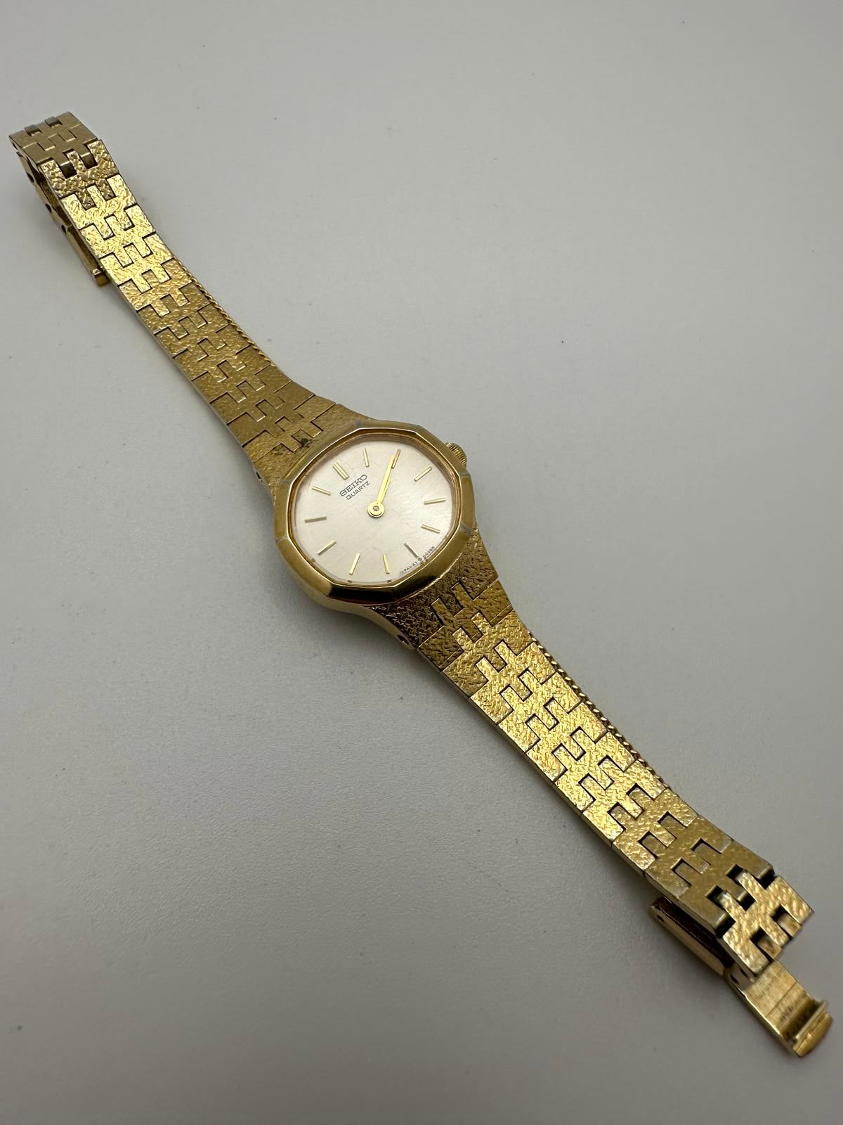 Vintage Seiko Gold Women’s Quartz Watch 21mm – Fresh Battery, Japan