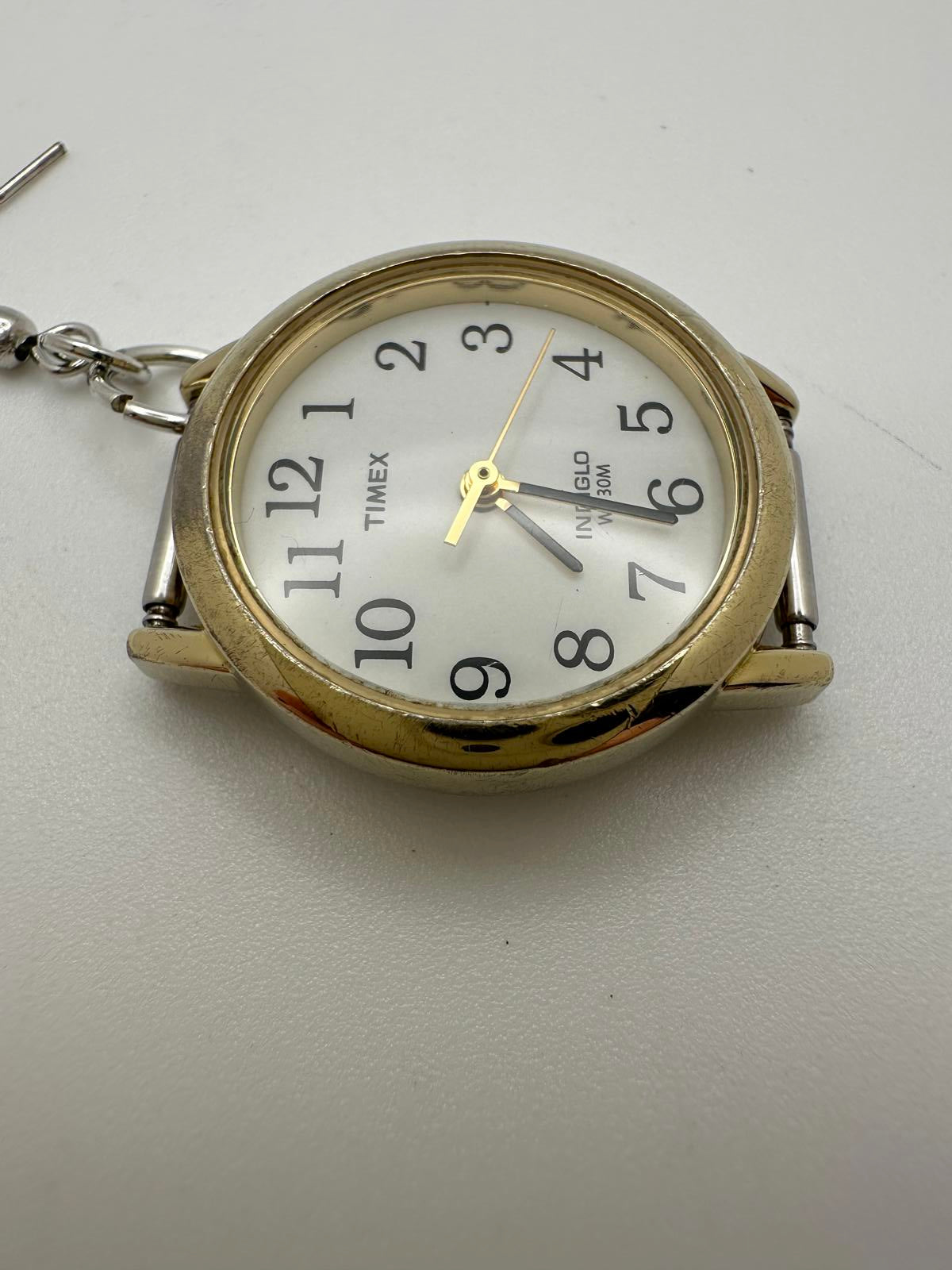 Timex Women’s 27mm Indiglo Watch Head – Gold Tone, Easy-Read Dial, Fresh Battery