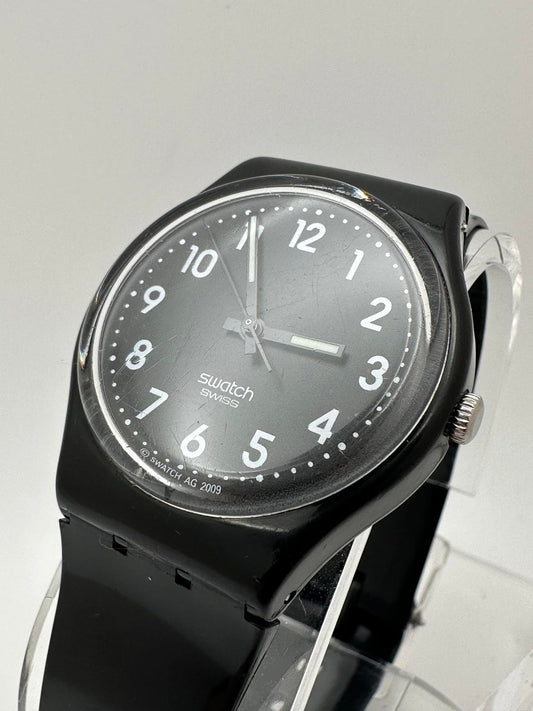 Swatch Originals Black Gent Watch 2009 – 34mm, Fresh Battery, Swiss, Running