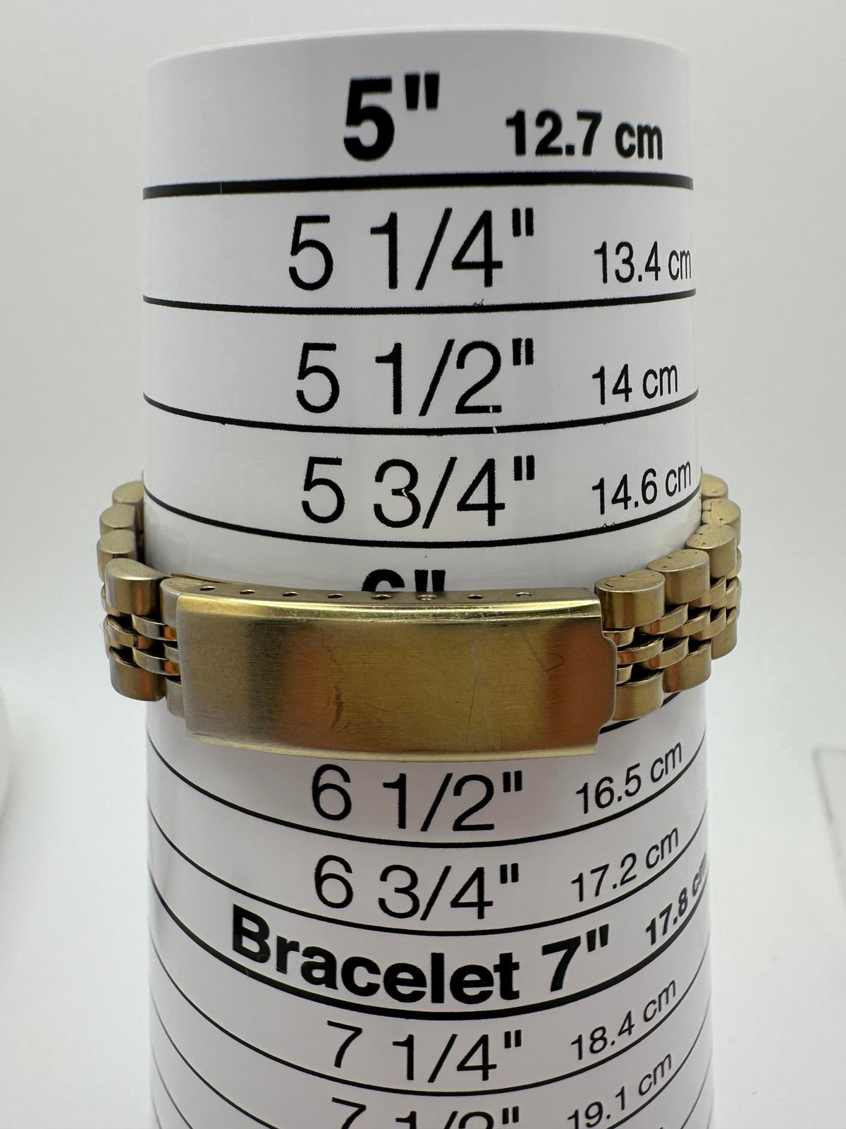 Vintage Timex Indiglo Quartz Watch – Gold Tone, Date Magnifier, Luminous Dial