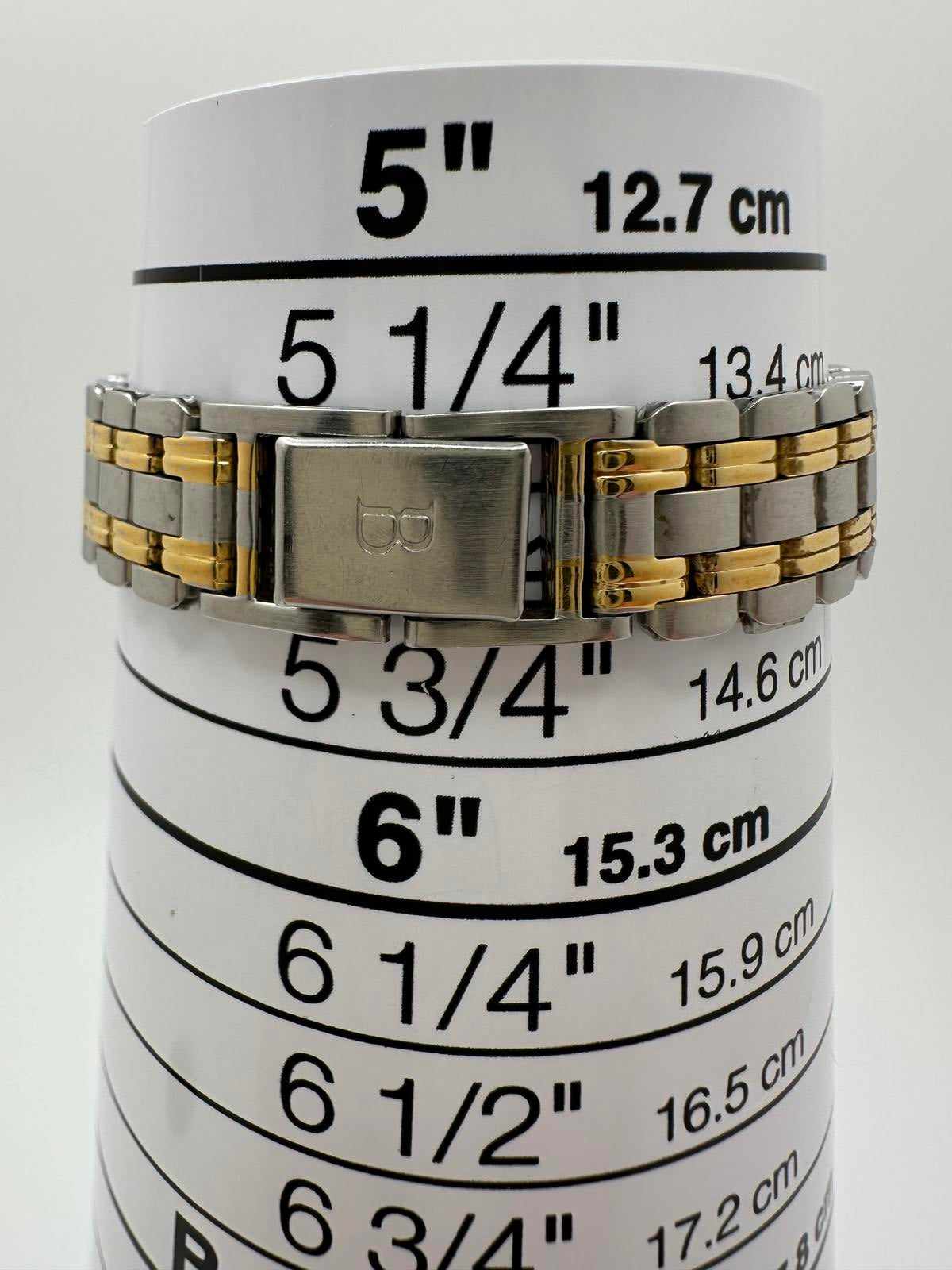 Bulova Women’s Two-Tone Watch, Roman Numerals, Stainless Steel & Gold Tone, 23mm