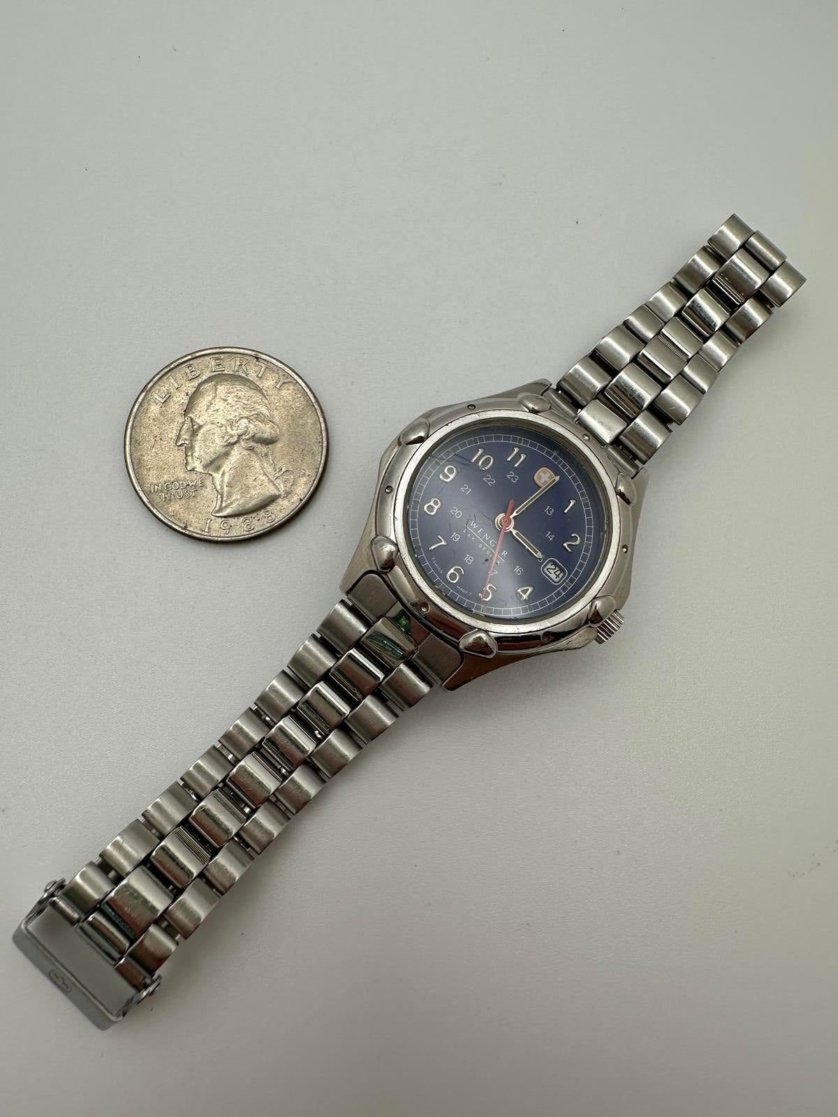 Wenger S.A.K. Design Women’s Watch – 29.3mm Blue Dial, Swiss Made, New Battery