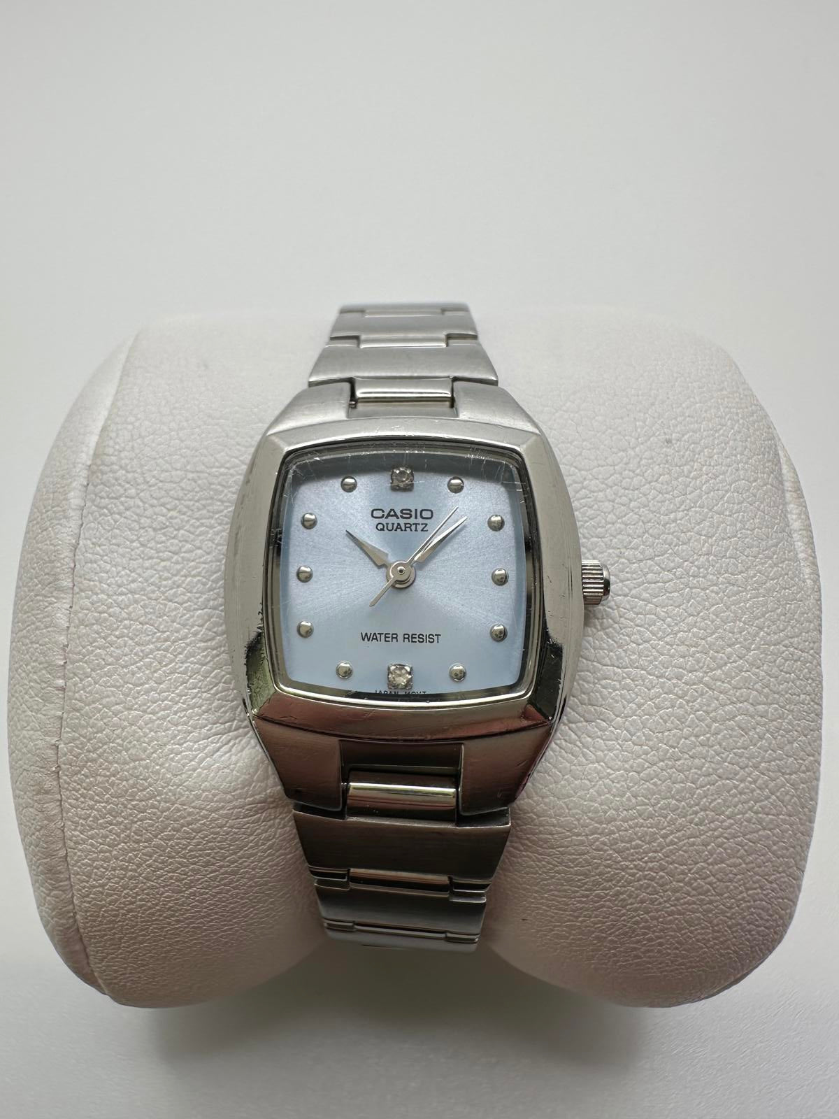 Casio Women’s Quartz Watch 23mm Blue Dial Stainless Steel Japan Movement
