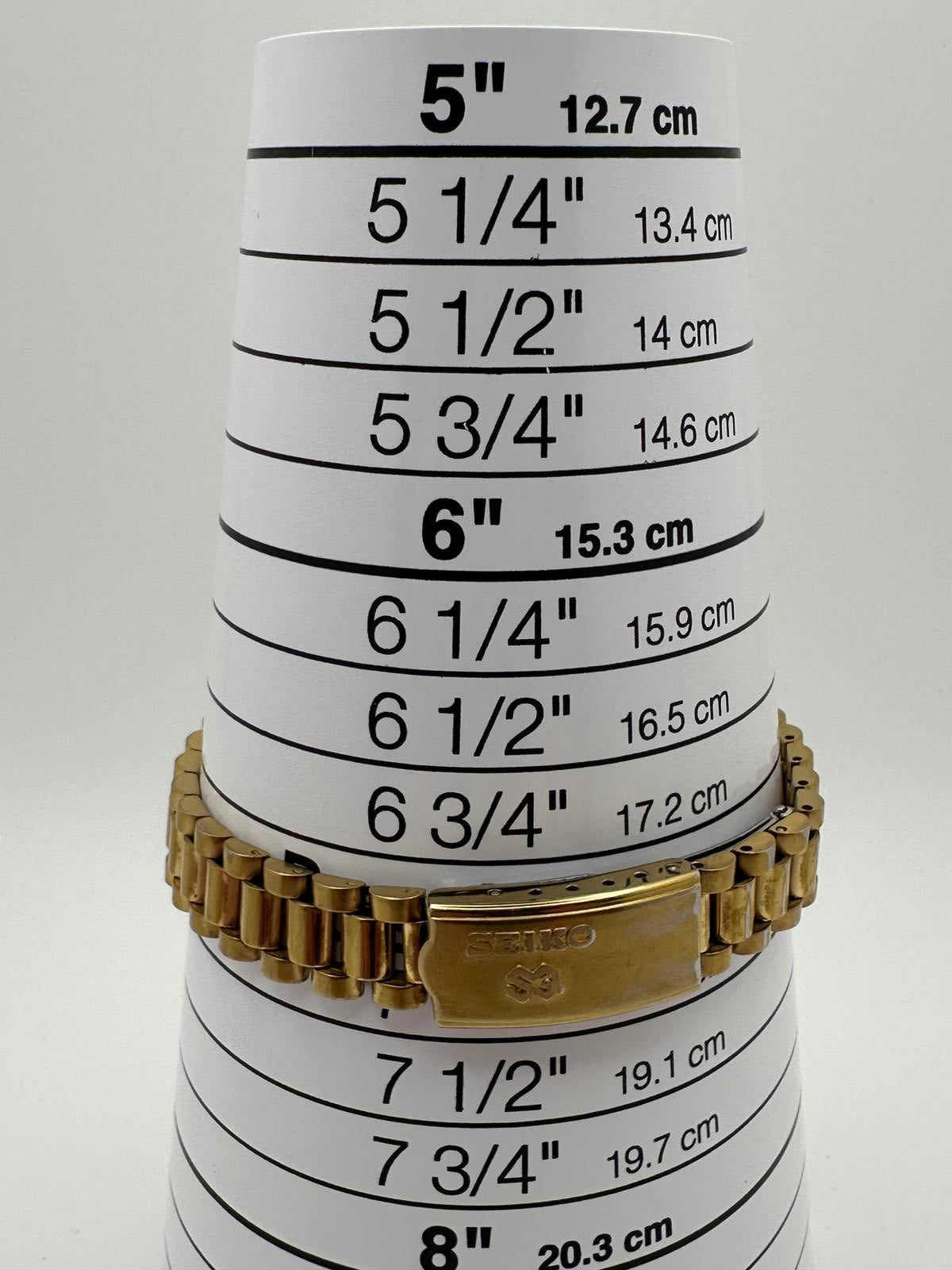 Vintage Seiko Women’s Quartz Gold Tone Watch 22mm Day Date