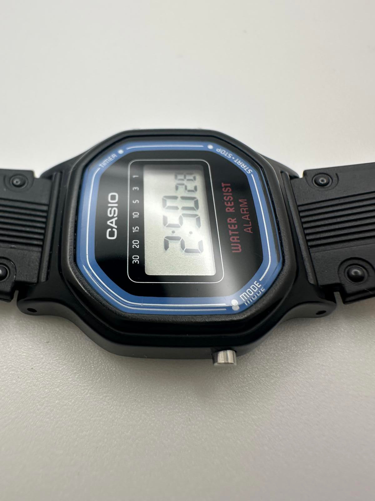 Casio LA-11W Women’s Digital Watch – 25mm Black Resin, Fresh Battery