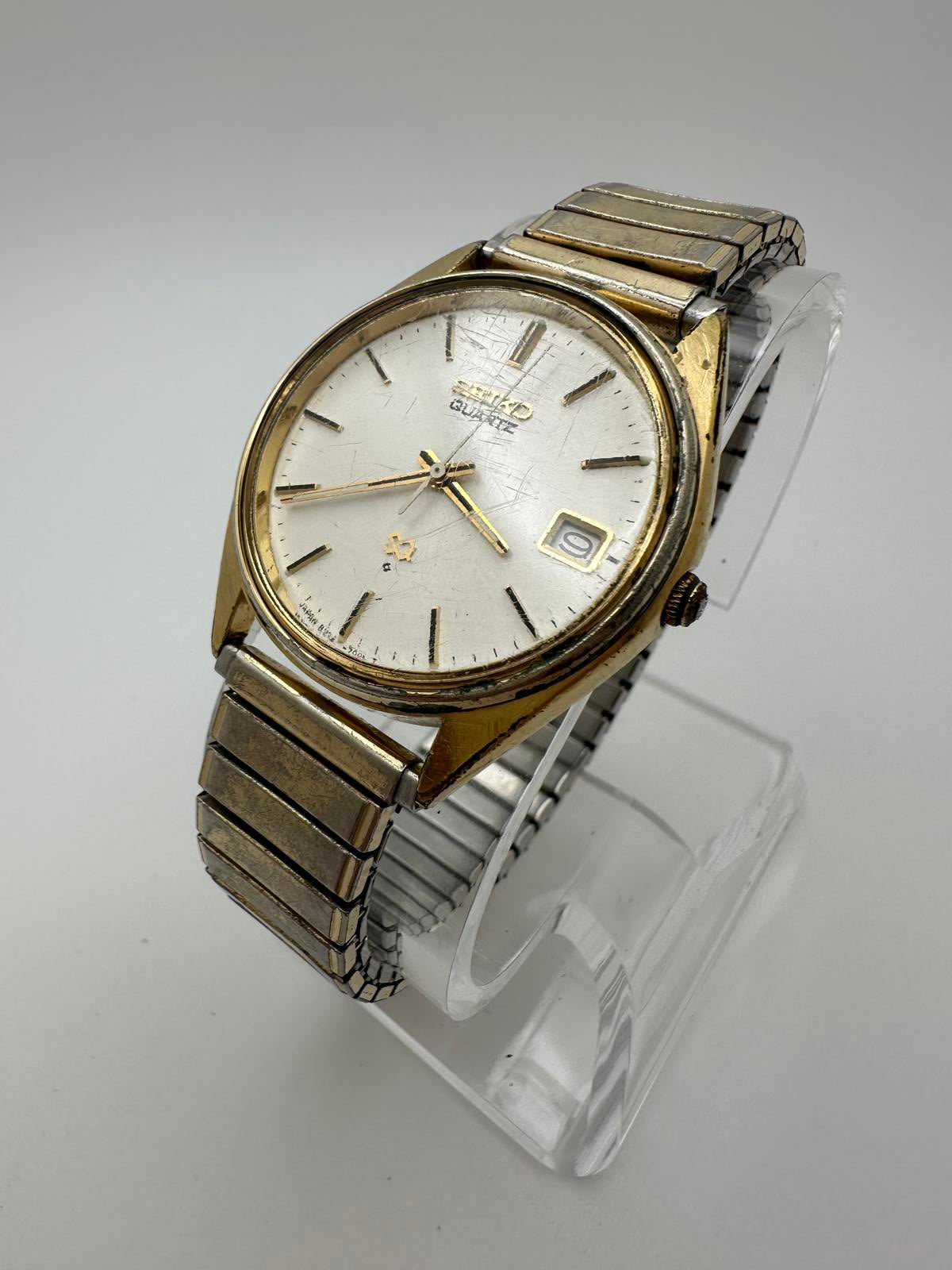 Seiko Quartz Men’s Watch – 1970s/80s – Distressed Vintage Style – New Battery