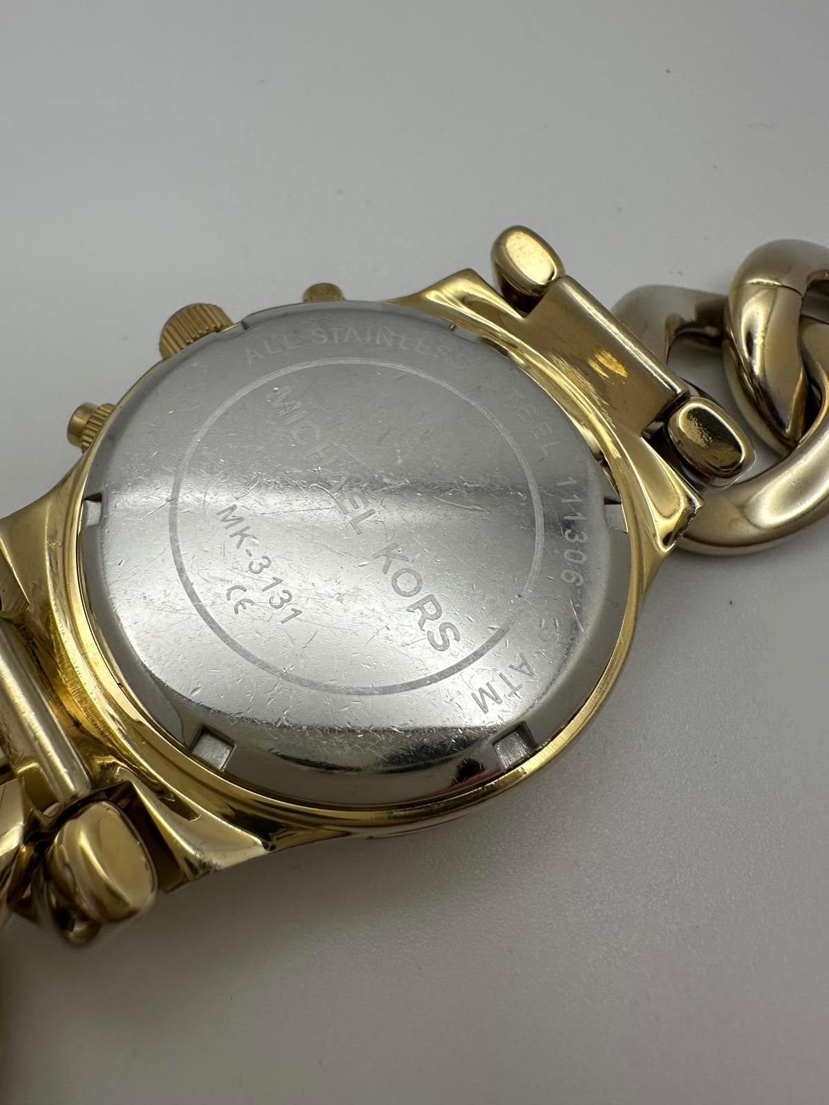Michael Kors MK3131 Camille Chronograph Gold Tone 38mm Women’s Oversized Watch