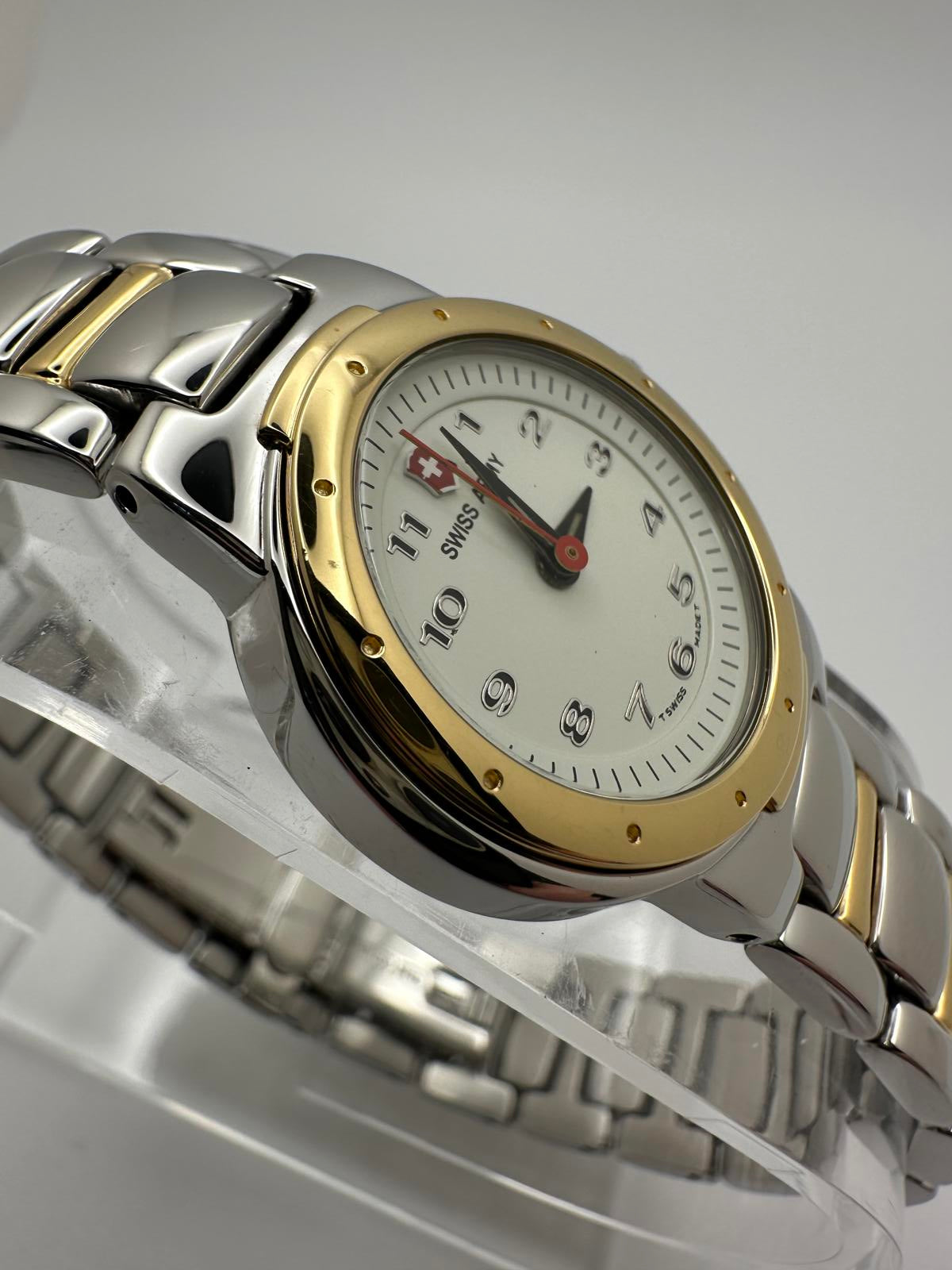 Swiss Army Women’s Two-Tone Quartz Watch 26mm – Swiss Made, Fresh Battery