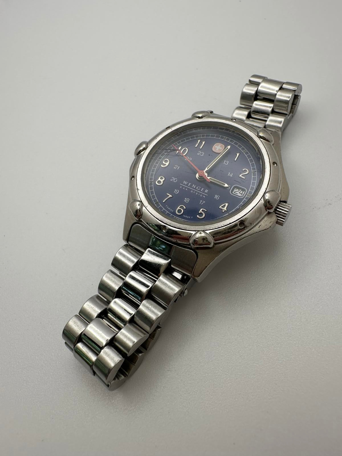 Wenger S.A.K. Design Women’s Watch – 29.3mm Blue Dial, Swiss Made, New Battery