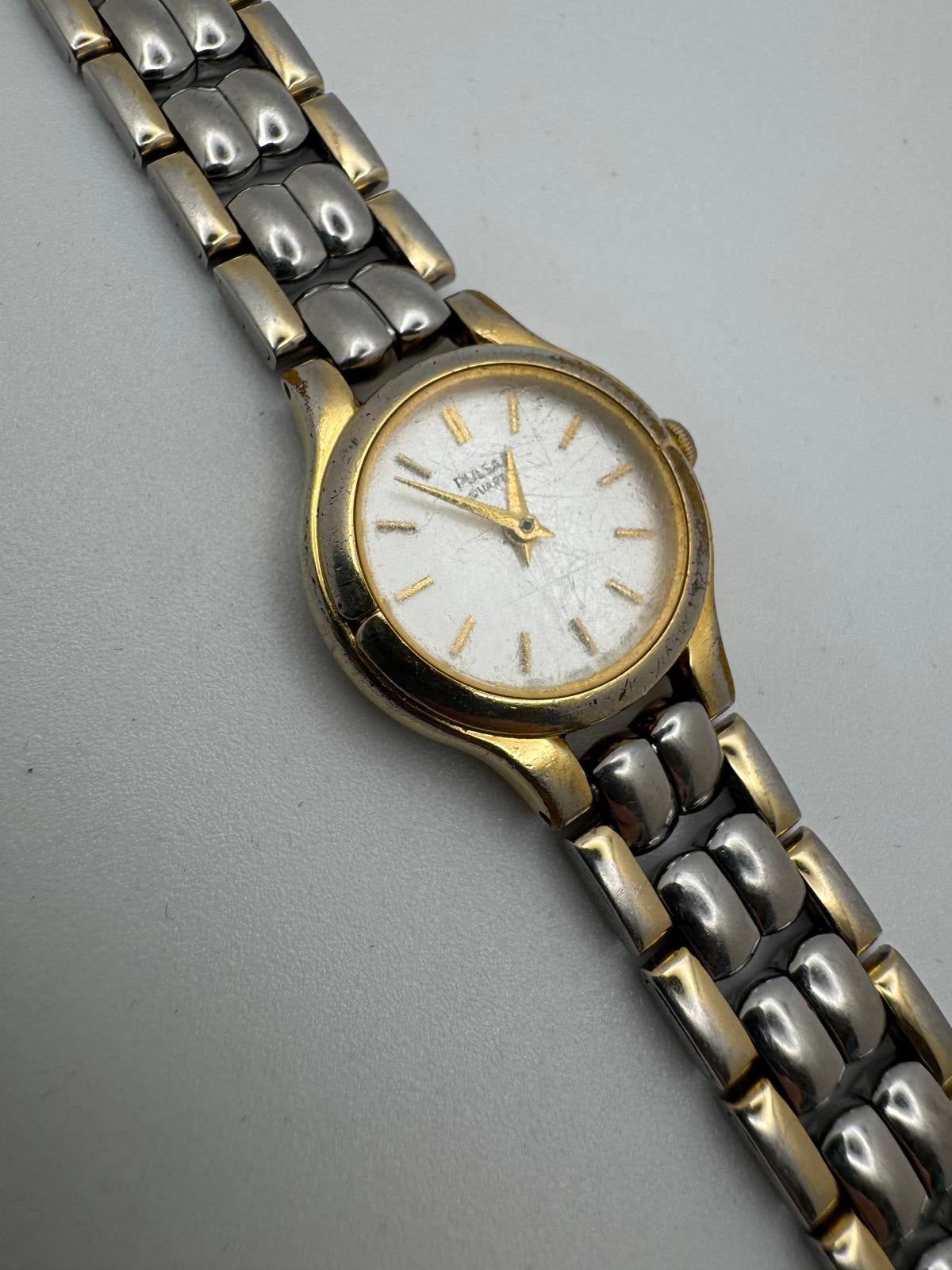 Vintage Pulsar Quartz Watch Gold Two Tone 22mm Japan Movement New Battery