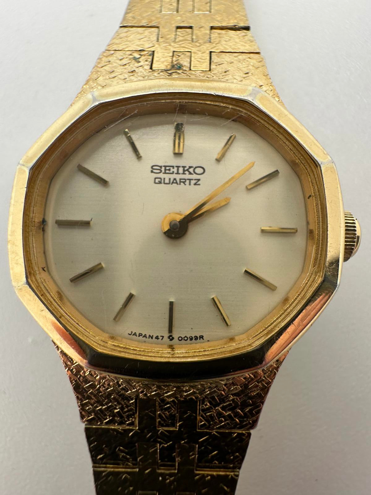 Vintage Seiko Gold Women’s Quartz Watch 21mm – Fresh Battery, Japan