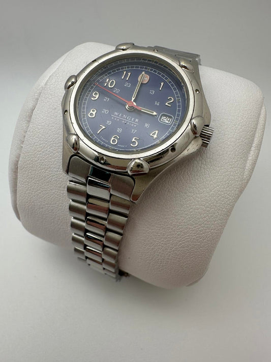Wenger S.A.K. Design Women’s Watch – 29.3mm Blue Dial, Swiss Made, New Battery