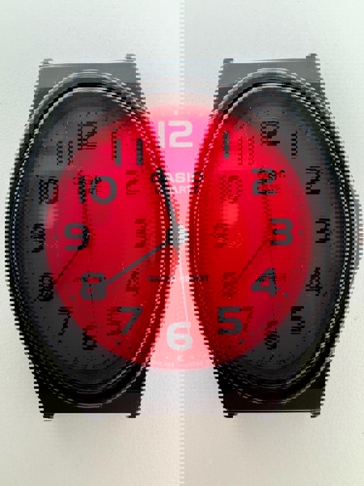 Vintage Casio Quartz Watch – Red/Pink Dial – 36mm – Fresh Battery – Japan Movement, MQ-24